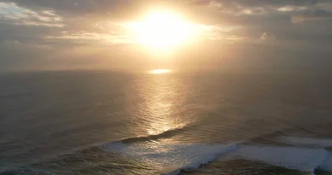 Oceanic Sunset Stock Footage 120488074
