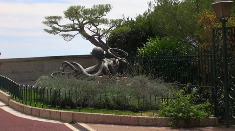 The Oceanographic Museum is a museum of marine sciences in Monaco Stock Footage 67597735