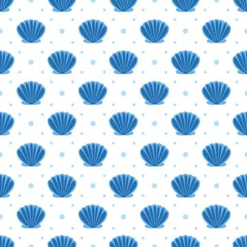 Oceans Seamless Pattern Design Featuring Ocean Decorative Elements in a Car.. 스톡 일러스트