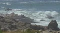 Ocean's waves crashing on rocks, Porto 4k or 4k+ Resolution