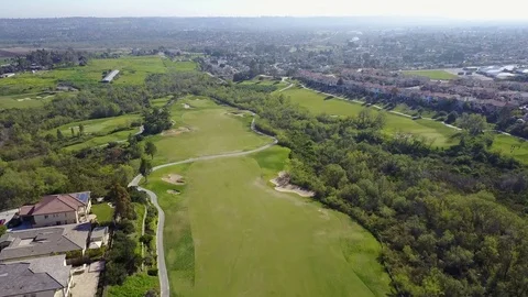 Oceanside, CA - Arrowood Golf Course - Drone Video Video stock 84830549