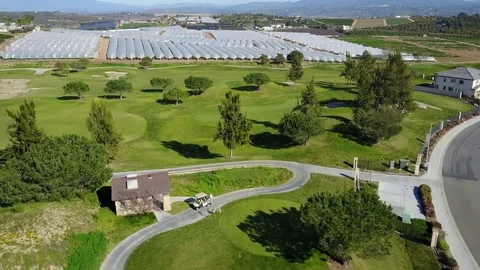 Oceanside, CA - Arrowood Golf Course - Drone Video Video stock 84832082