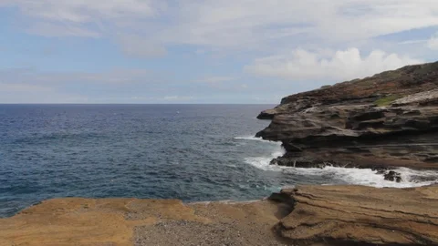 Oceanside On A Cliff Stock Footage 104807552