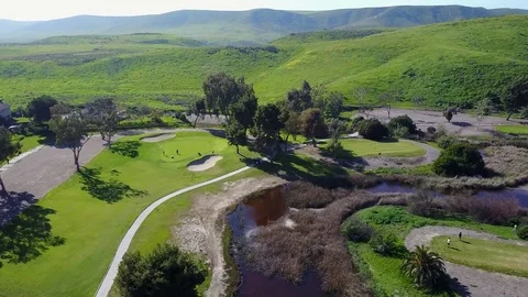 Oceanside Golf Course - Drone Video Video stock 84833717