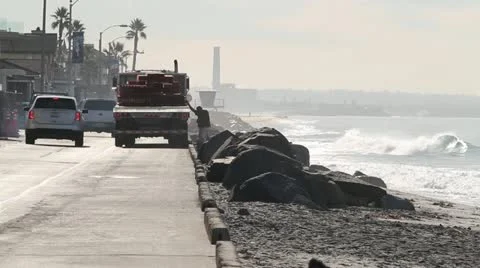 Oceanside Ocean View Vídeos de archivo 12622872