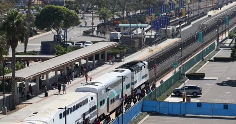Oceanside Transit Center Stock Footage 131807963