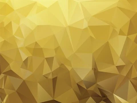 Ocher abstract background composition of triangles Stock Illustration