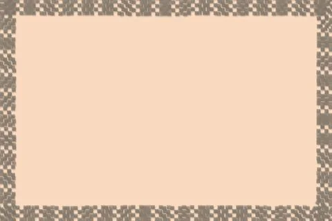 Ocher pink frame with brick grid blocks by side Stock Illustration