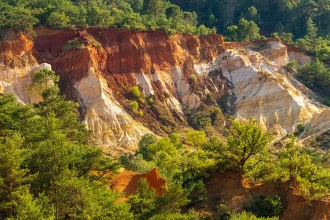 The ochres in Roussillon. Stock Photos