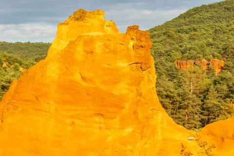 The ochres in Roussillon. Stock Photos