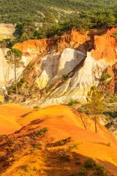 The ochres in Roussillon. Stock Photos