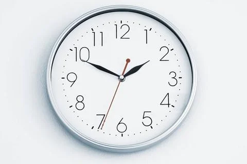 O?clock Close up view of clock-face on white back. Copyright: xZoonar.com/... Stock Photos