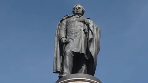 O'Connell Monument in Dublin, Ireland 스톡 동영상 80904238