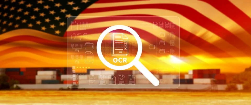 OCR technology concepts. using AI powered OCR with virtual interface, repre.. Foto stock