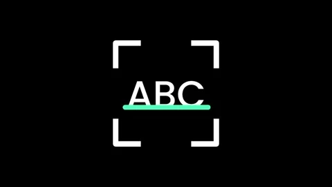 OCR Text Recognition Stock Footage 334343263