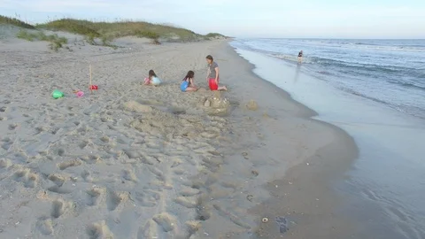 Ocracoke Sandcastle #6 Stockbeeldmateriaal 128326431