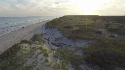 Ocracoke at Sunset #4 Stock Footage 128382244