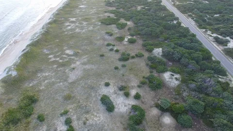 Ocracoke at Sunset Stock Footage 128328070