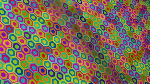 Octagon pattern grid layout on surface Stock Photos