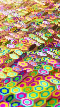 Octagon pattern grid layout on surface Stock Photos
