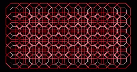 Octagon pattern. Loop Graphics. Background Pattern. Stock Footage 68794572