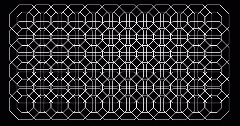 Octagon pattern. Loop Graphics. Background Pattern. Video stock 68809072