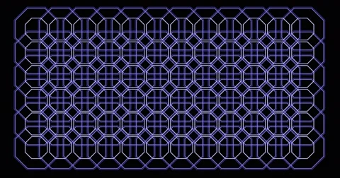 Octagon pattern. Loop Graphics. Blue Background Pattern. Stock Footage 68803640