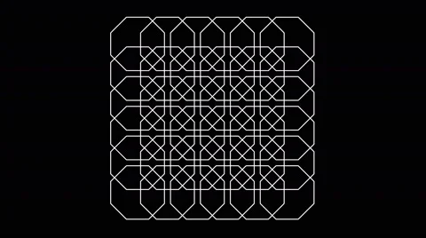 Octagon pattern. Seamless pattern. Loop Graphics. Background Pattern Stock Footage 68746599