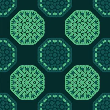 Octagon seamless pattern Stock Illustration