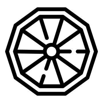 Octagon shape showing concept of geometry Illustrazione stock