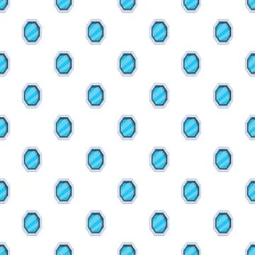 Octagonal blue pane windows seamless pattern repeating wallpaper 스톡 일러스트