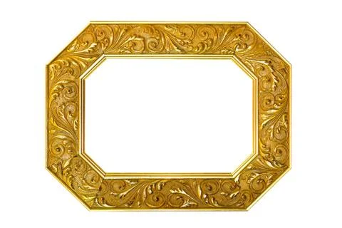 Octagonal frame isolated Stock Photos