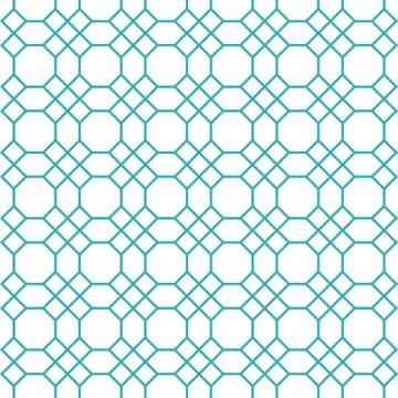 Octagons pattern vector Stock Illustration