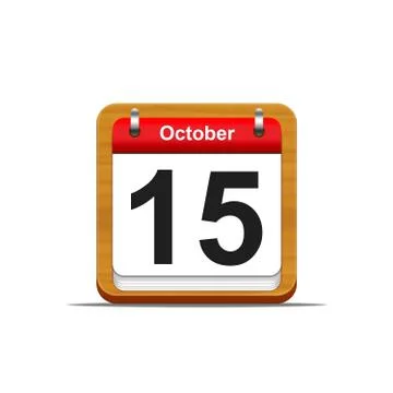 October 15. Stock Illustration