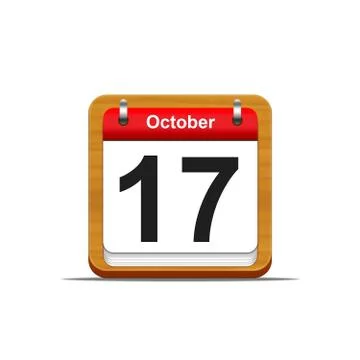 October 17. Stock Illustration