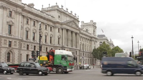 October 2011, London, Britain, UK, United Kingdom - Traffic in London Stock Footage