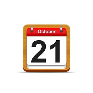 October 21. Stock Illustration