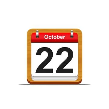 October 22. Stock Illustration