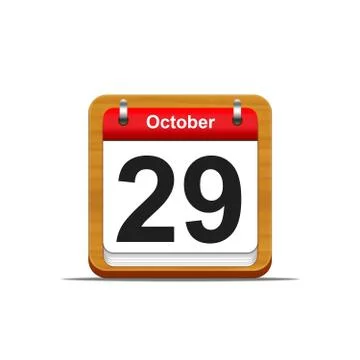 October 29. Stock Illustration