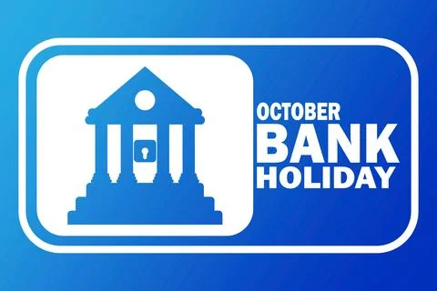 October Bank Holiday Vector Template Design Illustration 库存插图