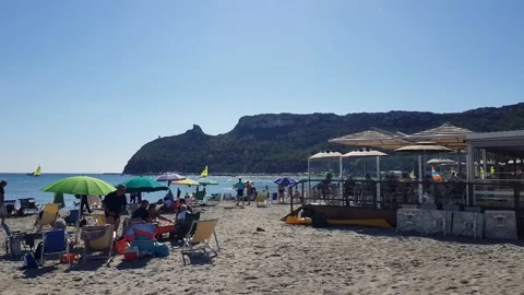 October in the beach Stock Footage 201422889
