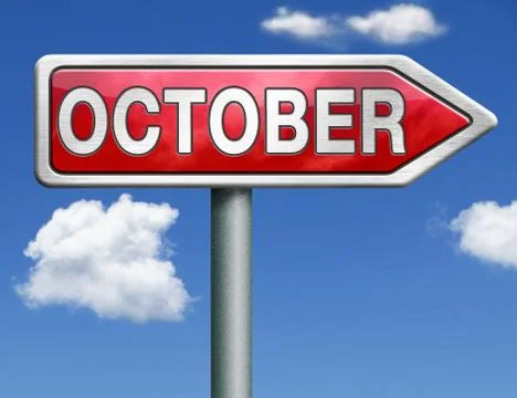 October Illustrazione stock