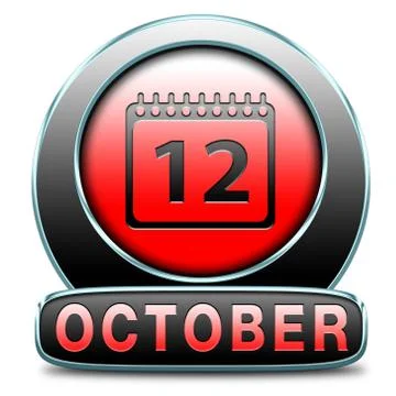 October Illustrazione stock