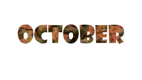 OCTOBER Stock Illustration