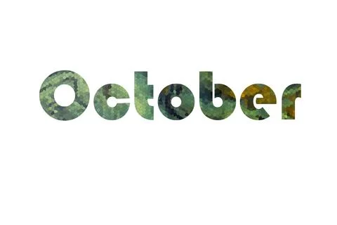 October Stock Illustration