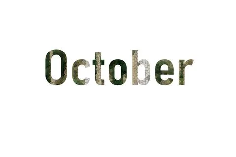 October Stock Illustration