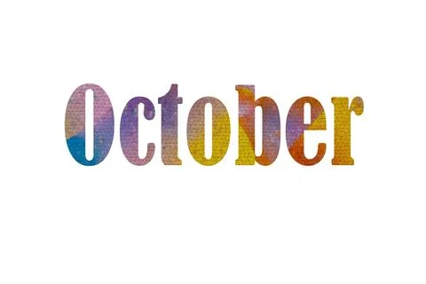 October Stock Illustration