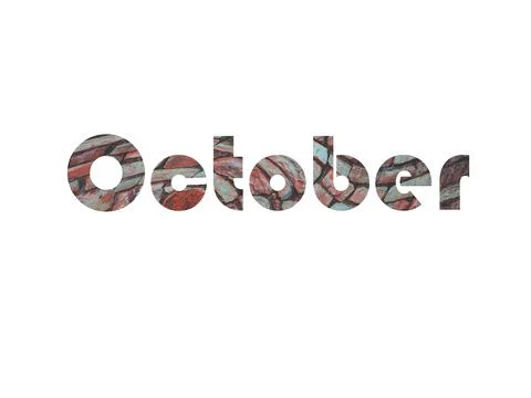 October Stock Illustration