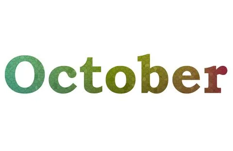 October Stock Illustration