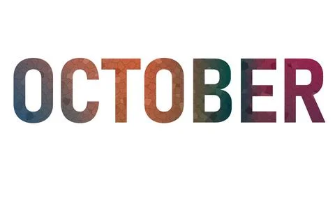 OCTOBER Stock Illustration